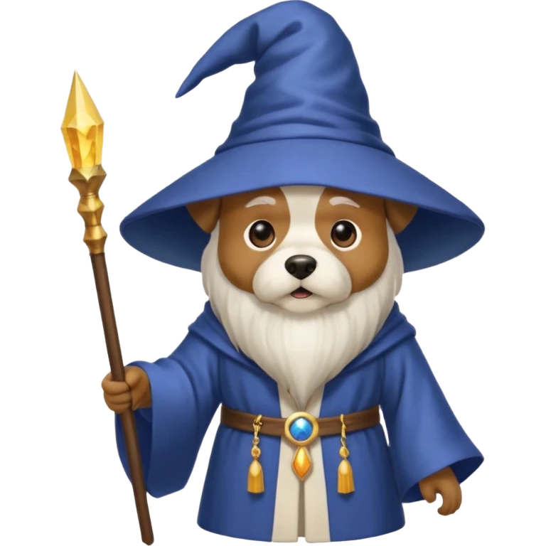 Dog wizard emoji