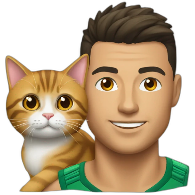 Ronaldo et chat emoji