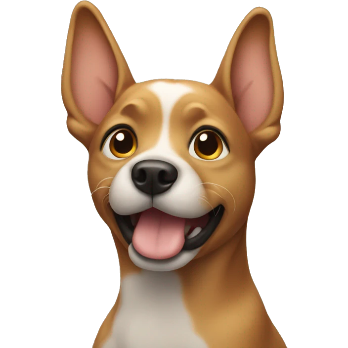 Dog with hands emoji