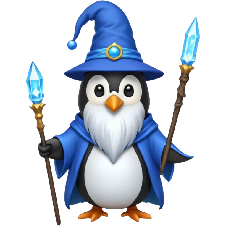 Penguin Wizard emoji