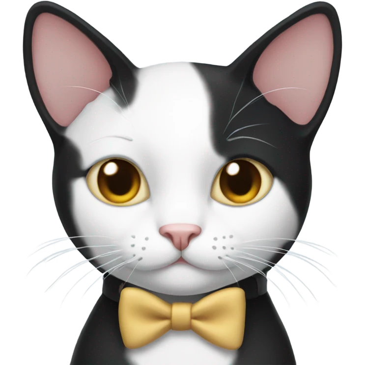 Tuxedo cat emoji