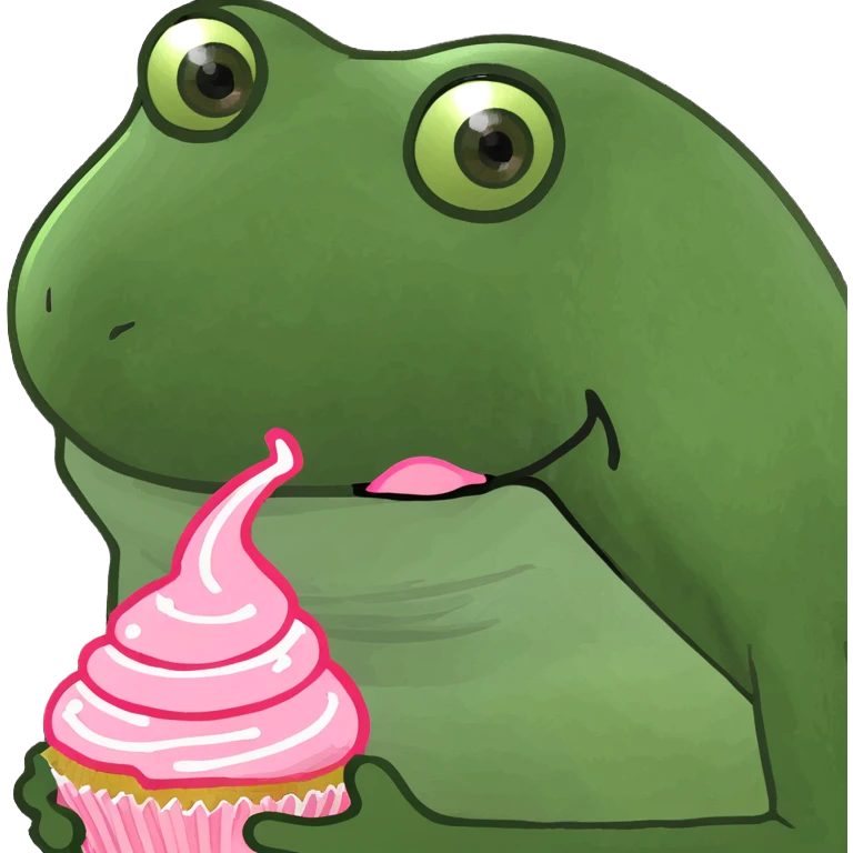cupcake with pink icing emoji