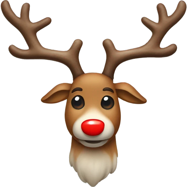 Red Nosed Reindeer emoji