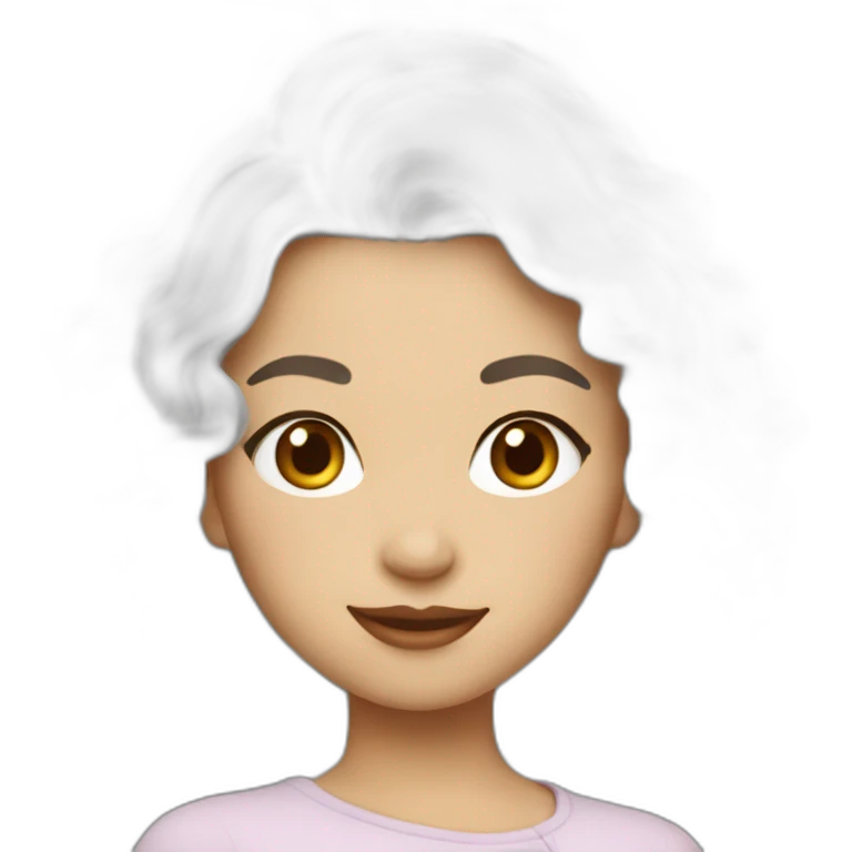 Fille blanche cheveux rouge emoji