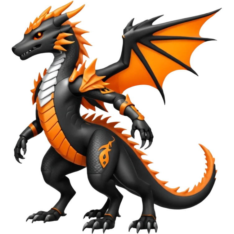 Koraidon-Nargacuga-Dutch-Angel-Dragon-Sergal-Protogen-hybrid-fusion-creature, full body emoji