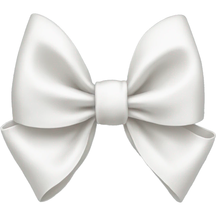 White bow emoji