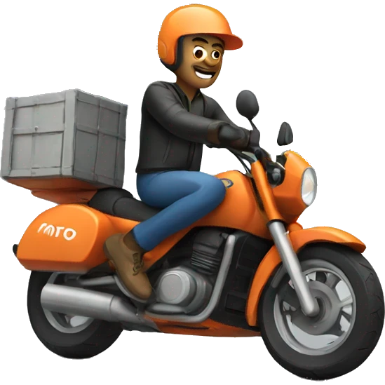 Moto delivery emoji