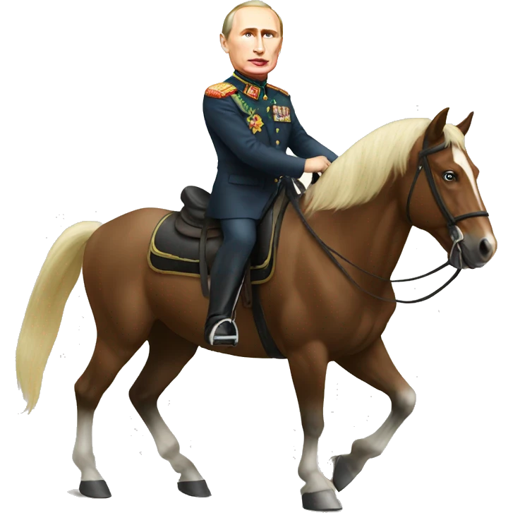  Putin on horseback emoji