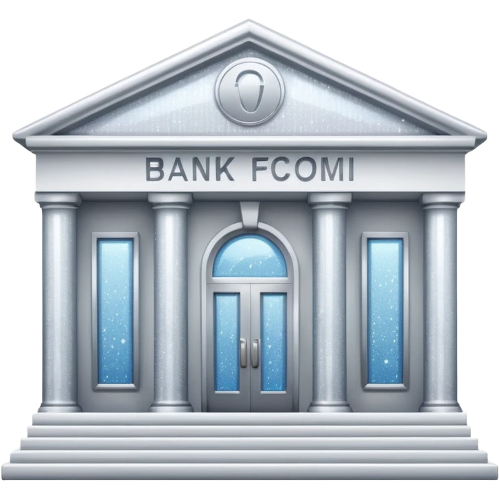 glitter white bank emoji