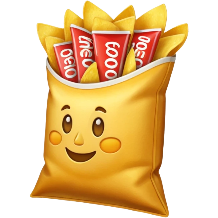 paquet of chips emoji