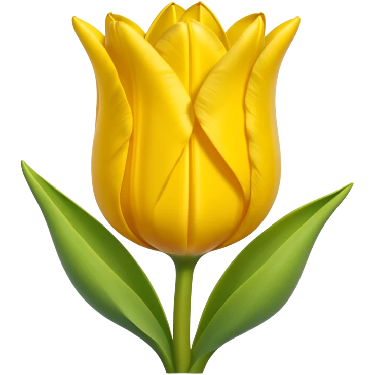 Emoji de tulipán amarillo emoji