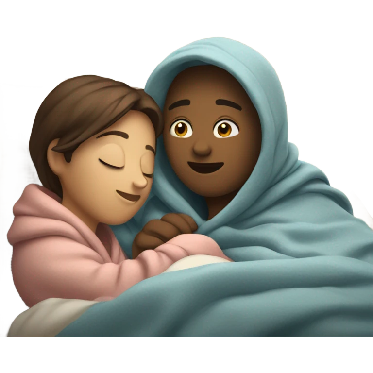 Cuddle in bed emoji