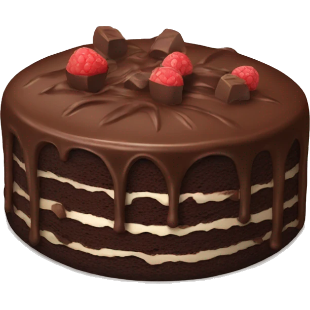 Chocolate cake emoji