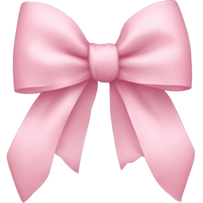 light pink bow on light pink bow emoji