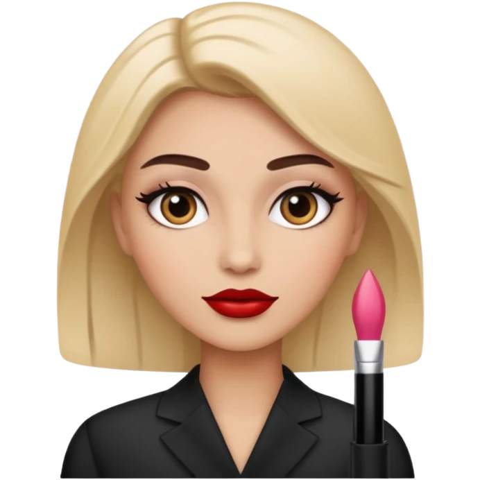 Professionally style makeup emoji