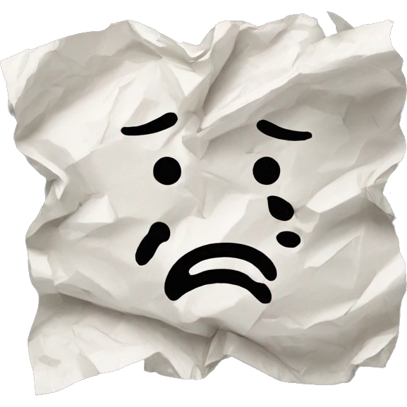 crumpled paper emoji