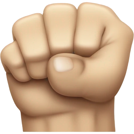 a fist facing up with index finger extended emoji