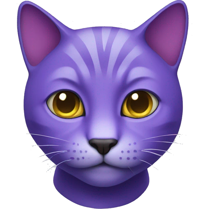 Purple cat emoji