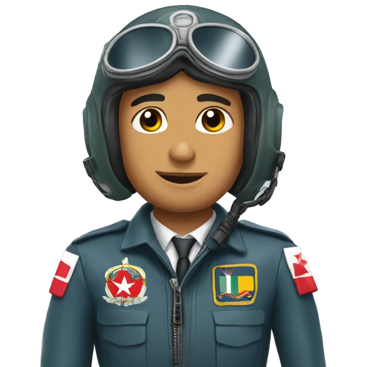 Peruvian air force pilot emoji