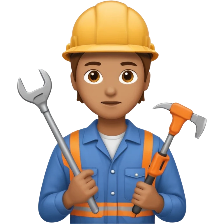 Repairs and Maintenance, holding tool emoji