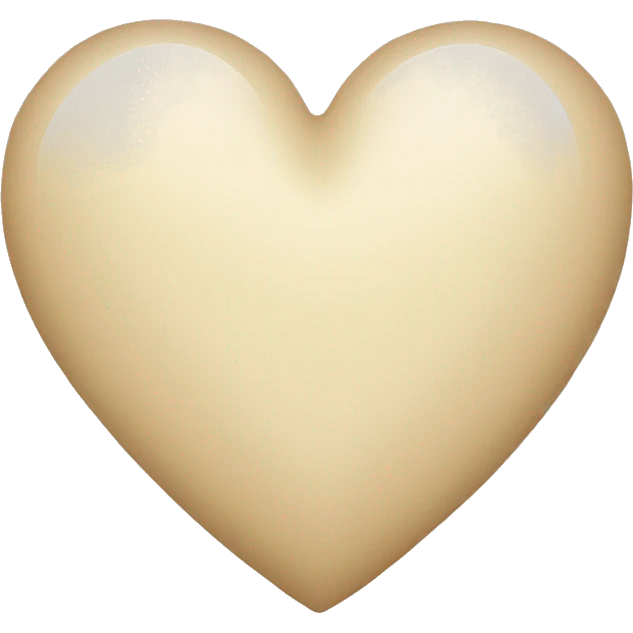 light beige heart emoji
