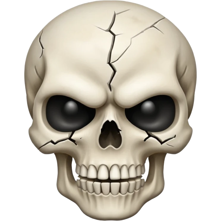 Angry skull emoji