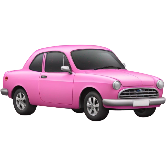 pink car  emoji