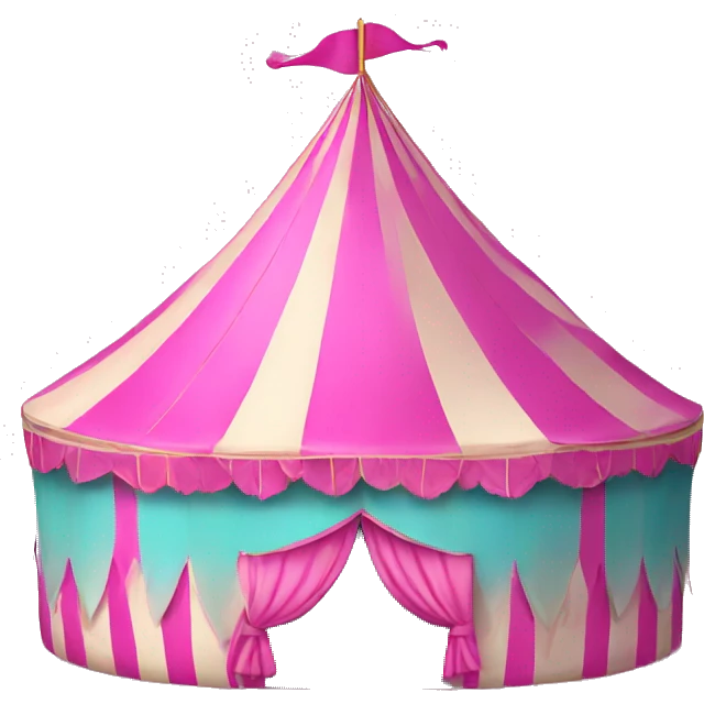 pink carnival tent emoji