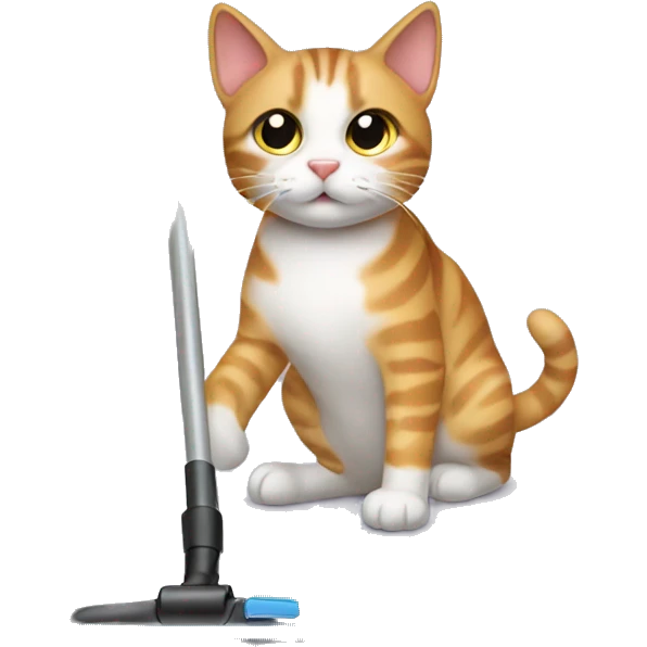 Cat vacuuming  emoji
