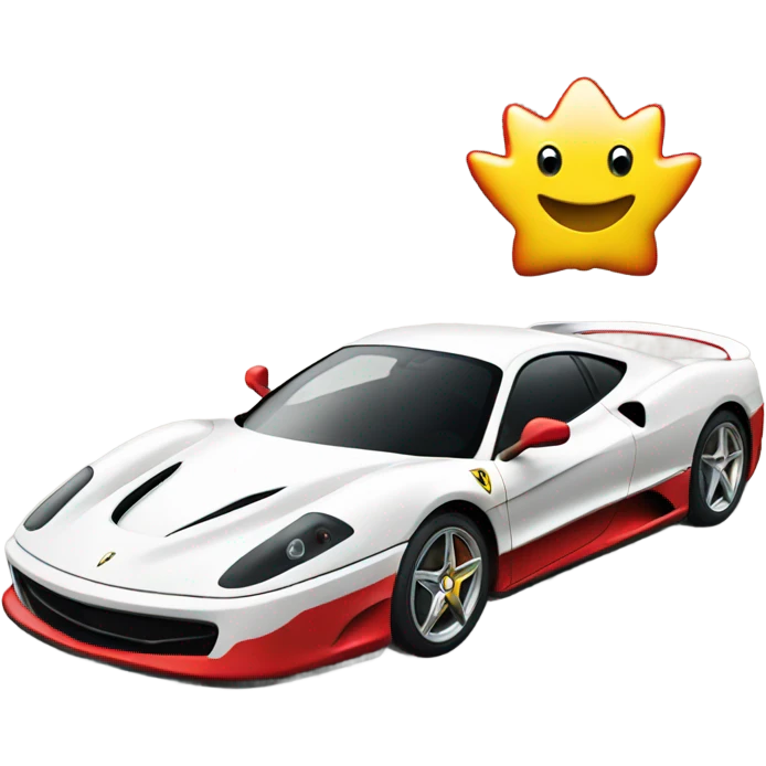 ferrari and shell emoji
