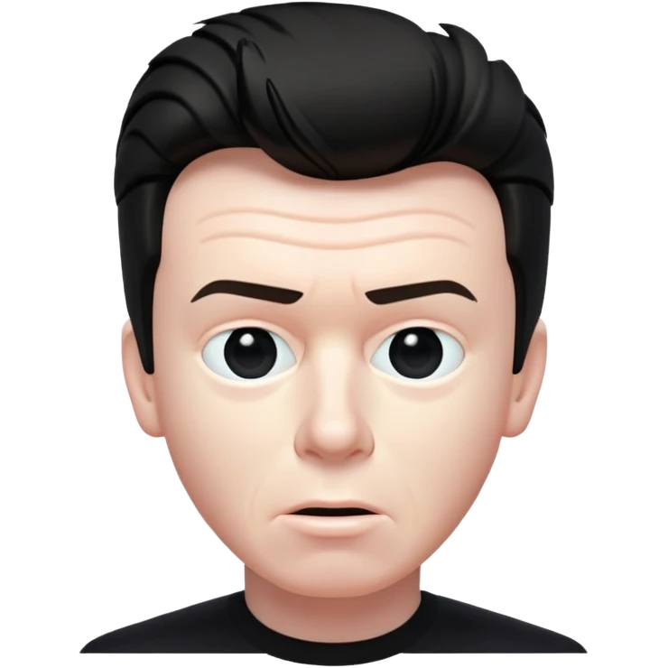 Rick Astley with almost no face and the only parts that are actually there are just staticky and glitchy and the background is just pitch black emoji