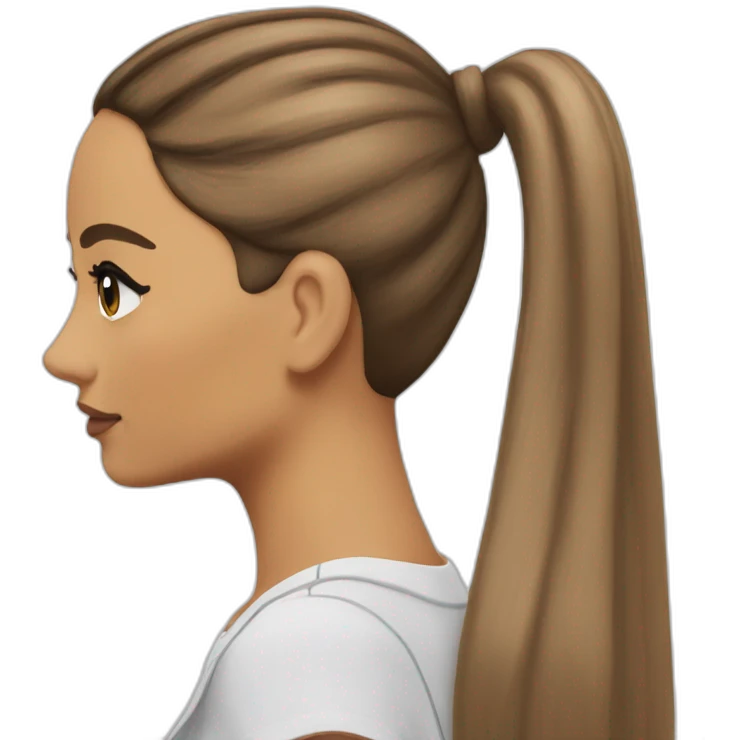ariana grande ponytail emoji