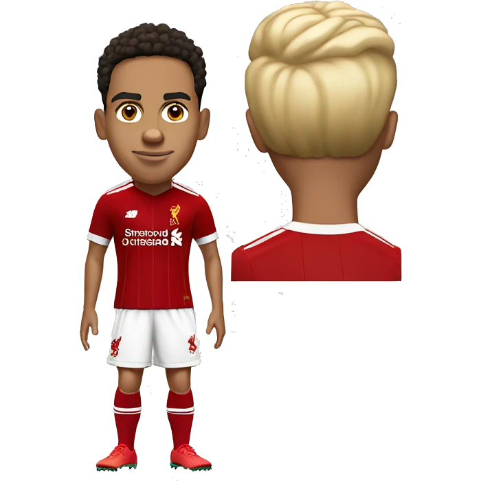 trent alexander arnold full body in a liverpool kit emoji