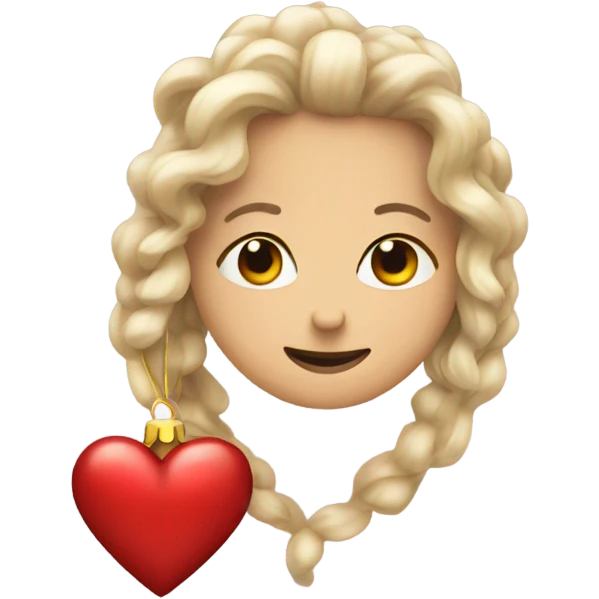 christmas heart emoji
