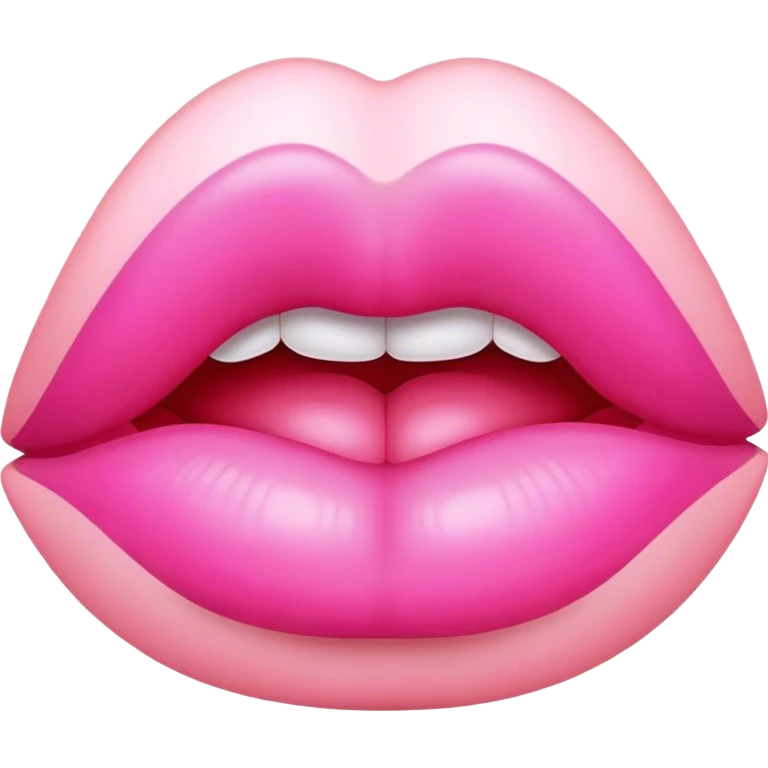 pink lips kiss emoji
