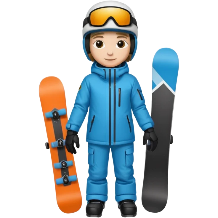 Snowboarder hold emoji
