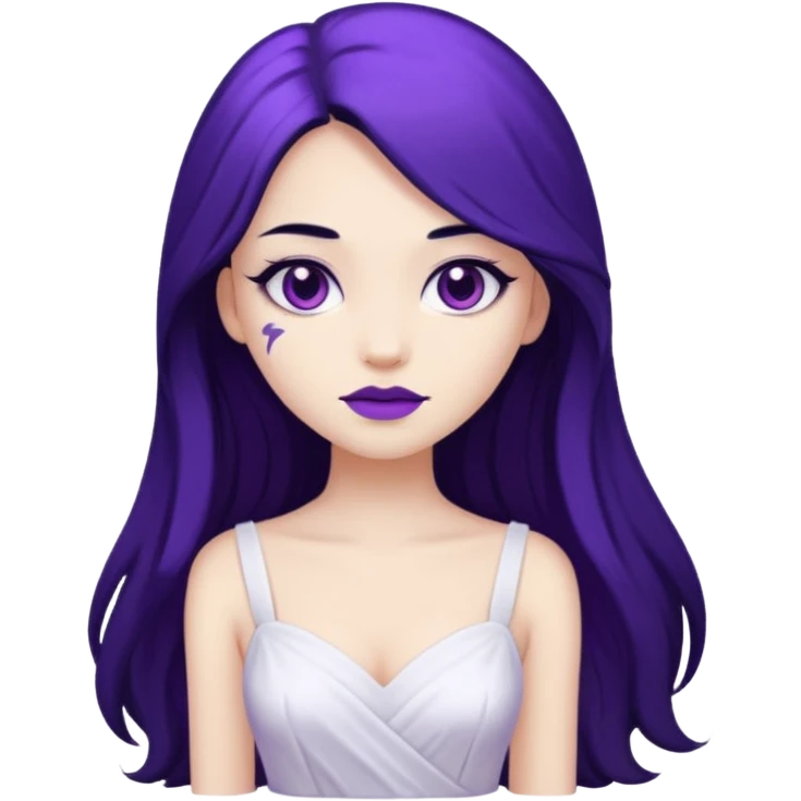 Purple girl emoji