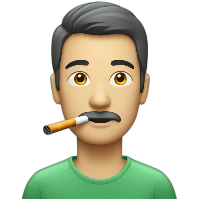 Une personne qui fume une cigarette emoji