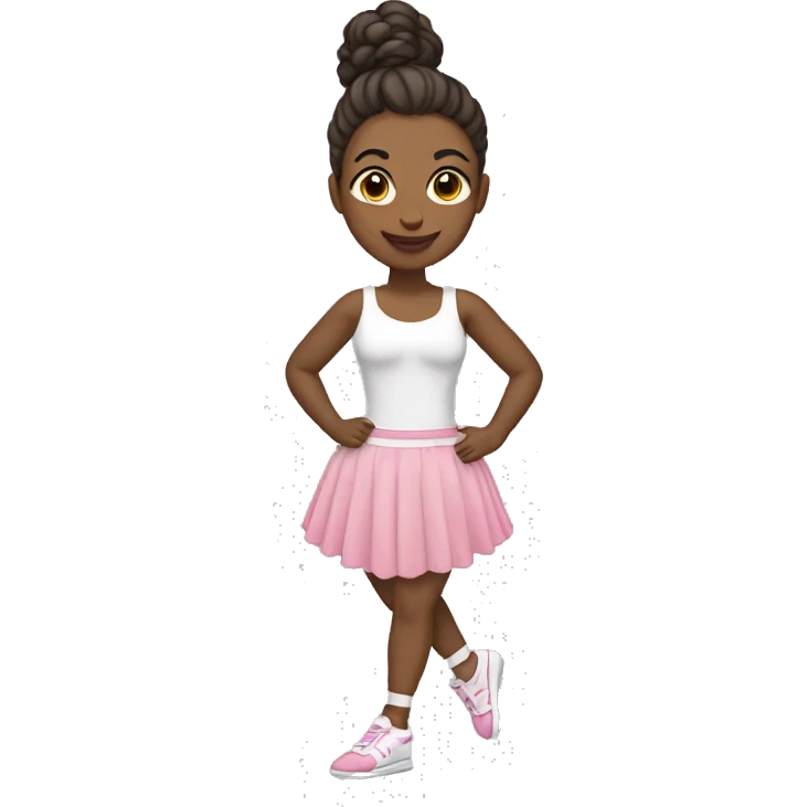Bailarina de urbano con unos pantalones emoji