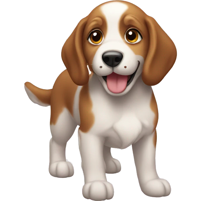 Supper happy puppy  emoji