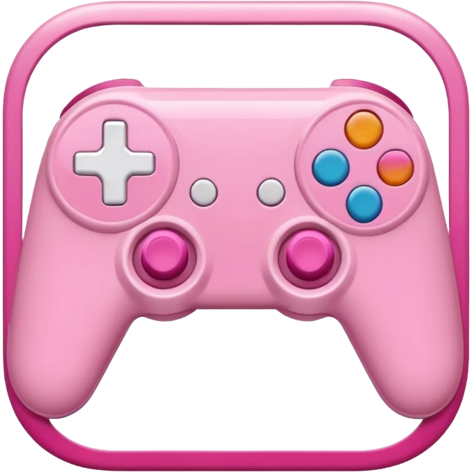 mix light pink dark pink and white girly gamer app emoji