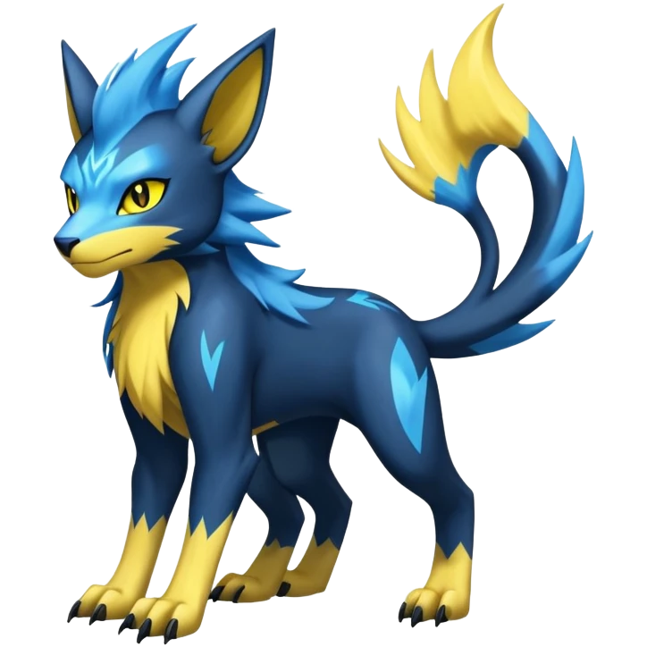 Manectric-Luxray-Draco-Fakémon-hybrid-creature (full body), 4 legs emoji