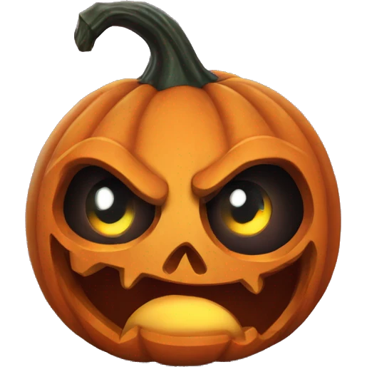 scared halloween pumpkin emoji