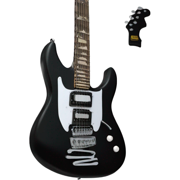 Black electric guitar  emoji