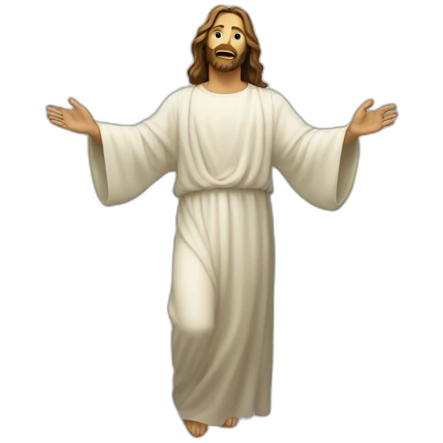 Jesus coming down from heaven  emoji