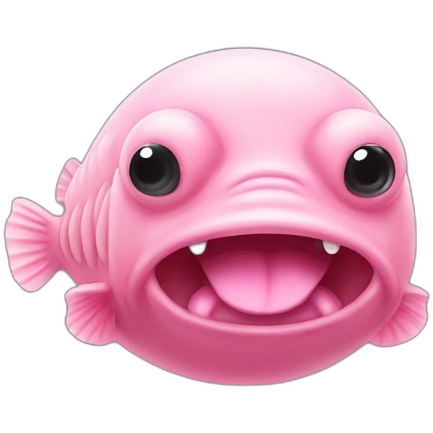 ugly pink blobfish emoji
