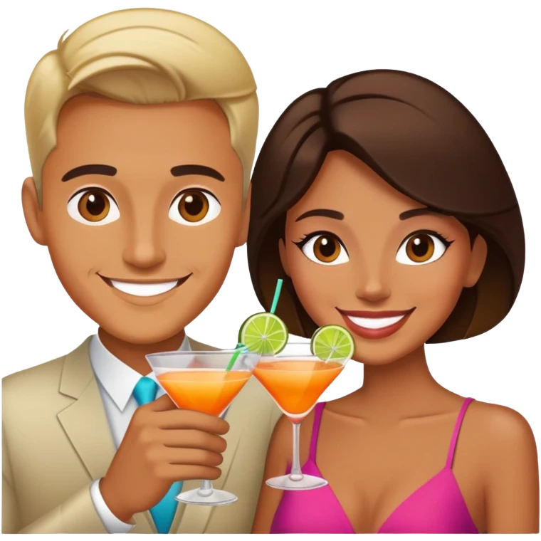 couple drinking cocktail emoji