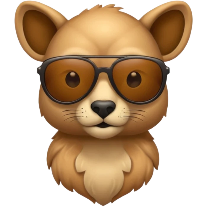 animal head and body wtih sunglasses  emoji