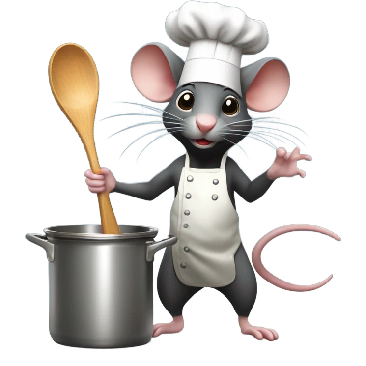Rat cooking emoji