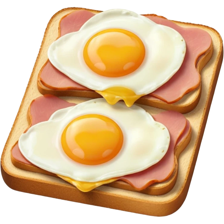 ham and eggs on toast emoji